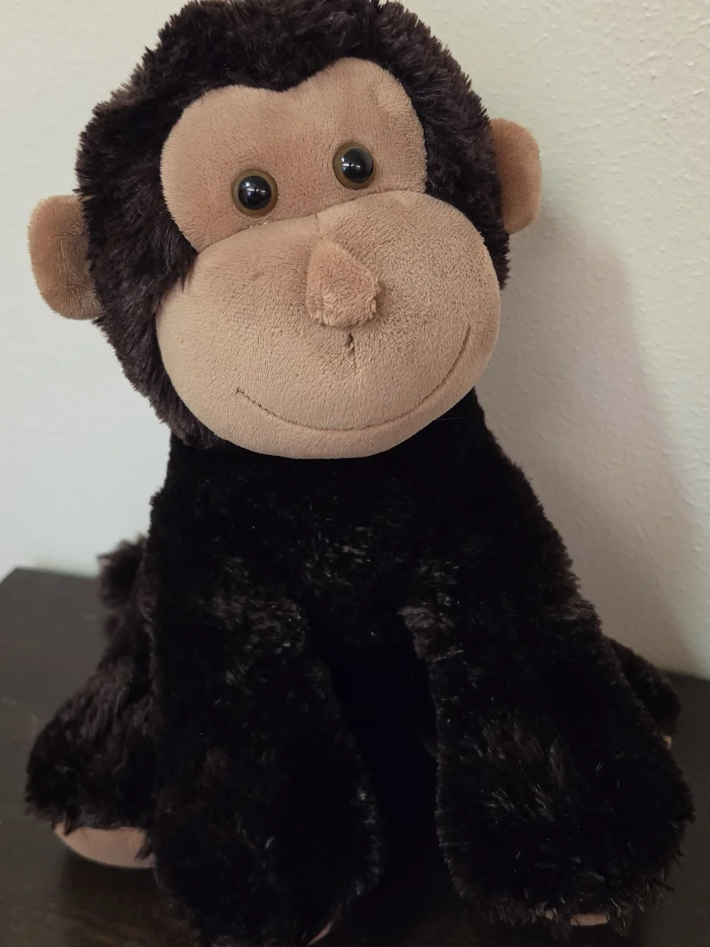 Aurora Plush Monkey Stuffed Animal - Brown Face, Dark Brown Body